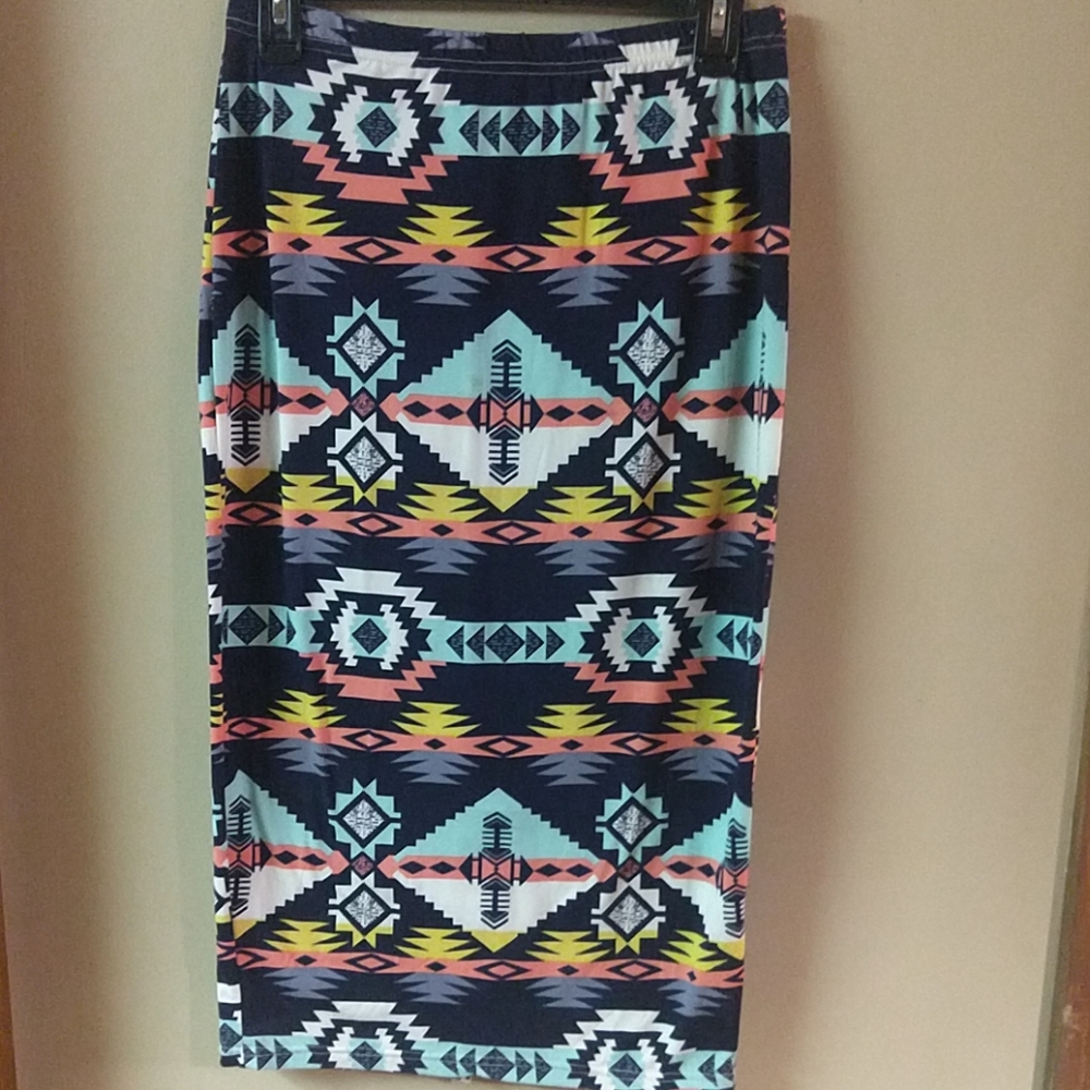 Bold print Mid-maxi skirt